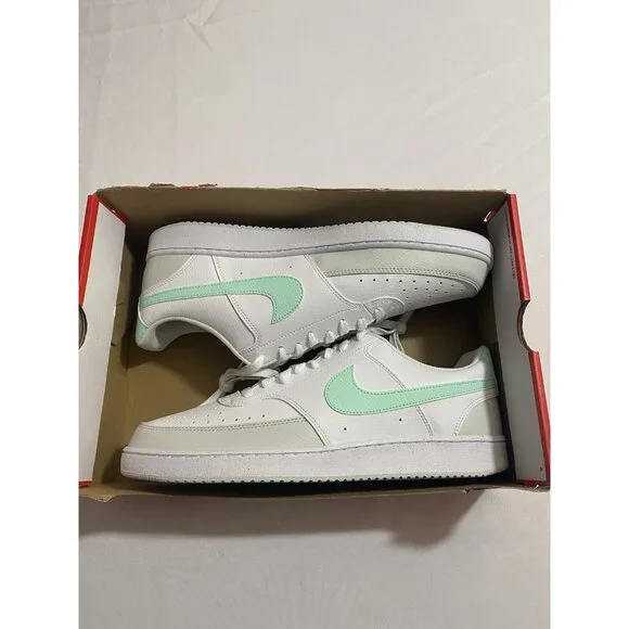 New Men’s Size 10 - Nike Court Vision Low White Mint Foam FZ4124 100 Nike Court Vision Low  main image 2